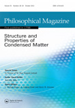 Cover image for Philosophical Magazine, Volume 93, Issue 28-30, 2013