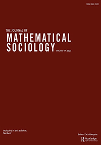 Cover image for The Journal of Mathematical Sociology, Volume 47, Issue 2, 2023