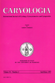 Cover image for Caryologia, Volume 50, Issue 2, 1997
