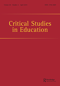 Cover image for Critical Studies in Education, Volume 60, Issue 2, 2019