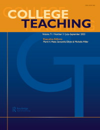 Cover image for College Teaching, Volume 71, Issue 3, 2023