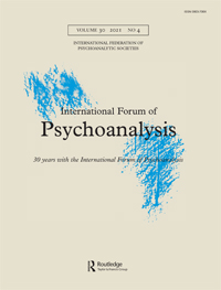 Cover image for International Forum of Psychoanalysis, Volume 30, Issue 4, 2021