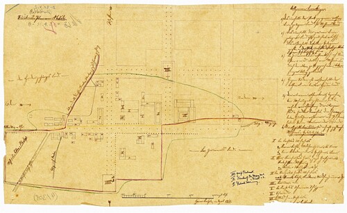 Figure 1. Plan of Abokobi. Drawn by G. H. Laissle, 1860 (Situationsplan von Abokobi Citation1856–1875).