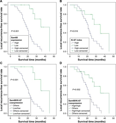 Figure 2 Kaplan–Meier curves of the local recurrence-free survival of patients with sacral chordoma.