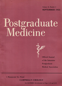 Cover image for Postgraduate Medicine, Volume 16, Issue 3, 1954