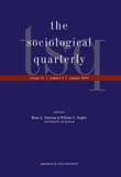 Cover image for The Sociological Quarterly, Volume 51, Issue 3, 2010