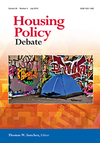 Cover image for Housing Policy Debate, Volume 29, Issue 4, 2019