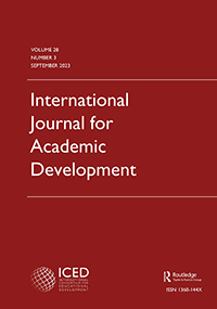 Cover image for International Journal for Academic Development, Volume 28, Issue 3, 2023