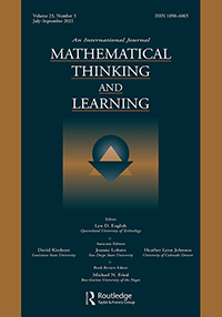 Cover image for Mathematical Thinking and Learning, Volume 23, Issue 3, 2021