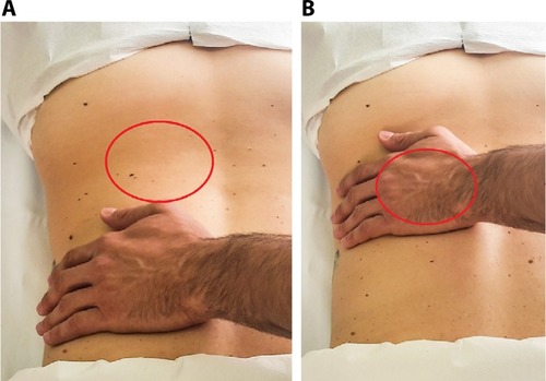 Figure 3 Preparatory phase to the massage.