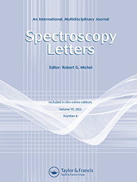 Cover image for Spectroscopy Letters, Volume 55, Issue 4, 2022