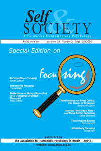 Cover image for Self & Society, Volume 33, Issue 2, 2005