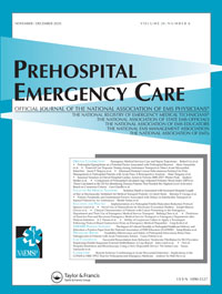 Cover image for Prehospital Emergency Care, Volume 24, Issue 6, 2020