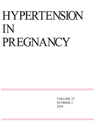 Cover image for Hypertension in Pregnancy, Volume 37, Issue 3, 2018