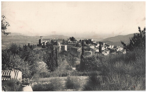 Figure 12. Postcard with view of Cabris, from the site Geneanet. https://www.geneanet.org/cartes-postales/view/7812422#0.