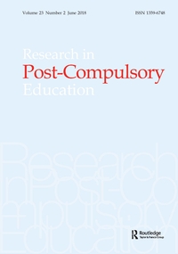 Cover image for Research in Post-Compulsory Education, Volume 23, Issue 2, 2018