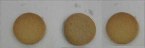 Figure 2. BRF incorporated wheat-based crackers.