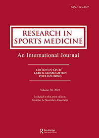 Cover image for Research in Sports Medicine, Volume 30, Issue 6, 2022