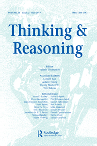 Cover image for Thinking & Reasoning, Volume 23, Issue 2, 2017