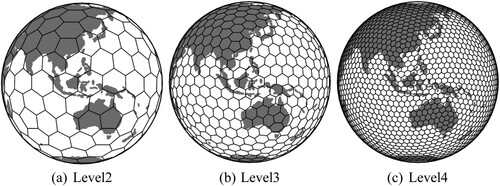 Figure 3. Spherical hexagonal discrete global based on an icosahedron.