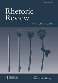 Cover image for Rhetoric Review, Volume 41, Issue 2, 2022