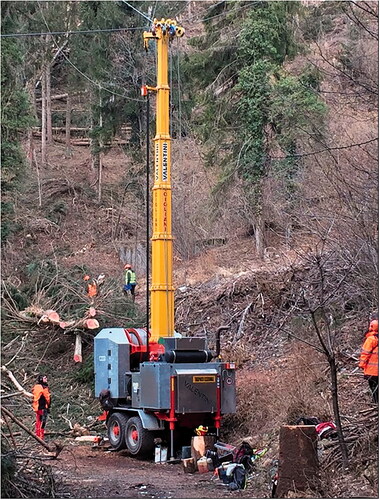 Figure 2. Valentini V850 M3 trailer-mounted tower model used to perform the study (photo credit: Giovanna Ottaviani Aalmo).