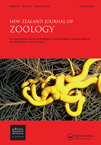 Cover image for New Zealand Journal of Zoology, Volume 42, Issue 3, 2015