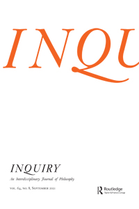 Cover image for Inquiry, Volume 64, Issue 8, 2021