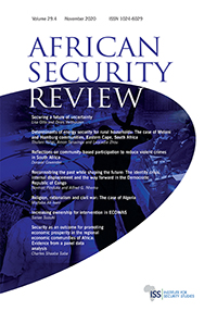 Cover image for African Security Review, Volume 29, Issue 4, 2020