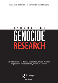 Cover image for Journal of Genocide Research, Volume 25, Issue 3-4, 2023