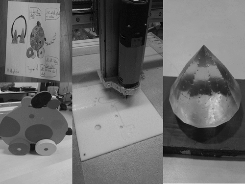 Figure 3. Examples of making of props