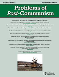 Cover image for Problems of Post-Communism, Volume 70, Issue 5, 2023