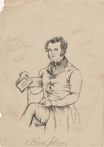 Figure 1. Thomas Balcombe, portrait of Thomas Revel Johnson, National Library of Australia, https://nla.gov.au/nla.obj-1813739937.