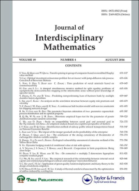 Cover image for Journal of Interdisciplinary Mathematics, Volume 23, Issue 7, 2020