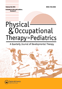 Cover image for Physical & Occupational Therapy In Pediatrics, Volume 38, Issue 5, 2018