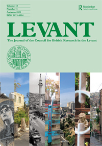 Cover image for Levant, Volume 53, Issue 3, 2021