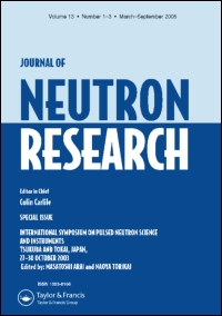 Cover image for Journal of Neutron Research, Volume 4, Issue 1-4, 1996