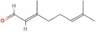 4. FIG. 4. Structure and molecular formula of citral.