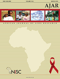 Cover image for African Journal of AIDS Research, Volume 15, Issue 1, 2016