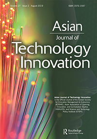 Cover image for Asian Journal of Technology Innovation, Volume 27, Issue 2, 2019