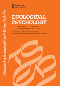 Cover image for Ecological Psychology, Volume 31, Issue 3, 2019