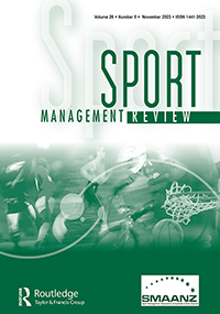 Cover image for Sport Management Review, Volume 26, Issue 5, 2023