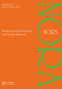 Cover image for NORA - Nordic Journal of Feminist and Gender Research, Volume 31, Issue 3, 2023