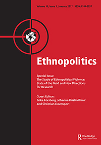 Cover image for Ethnopolitics, Volume 16, Issue 1, 2017