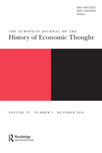 Cover image for The European Journal of the History of Economic Thought, Volume 23, Issue 5, 2016