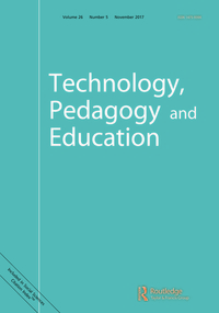 Cover image for Technology, Pedagogy and Education, Volume 26, Issue 5, 2017
