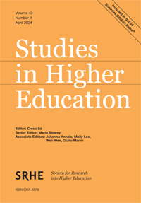 Cover image for Studies in Higher Education, Volume 49, Issue 4, 2024