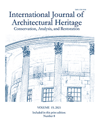 Cover image for International Journal of Architectural Heritage, Volume 15, Issue 8, 2021