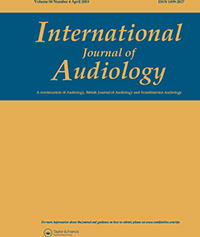 Cover image for International Journal of Audiology, Volume 58, Issue 4, 2019