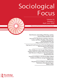 Cover image for Sociological Focus, Volume 53, Issue 2, 2020